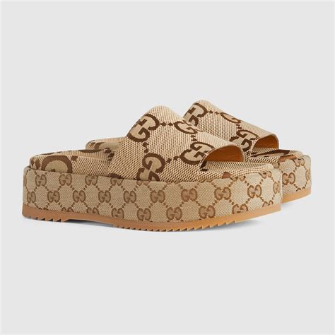 gucci women's platform slide sandal